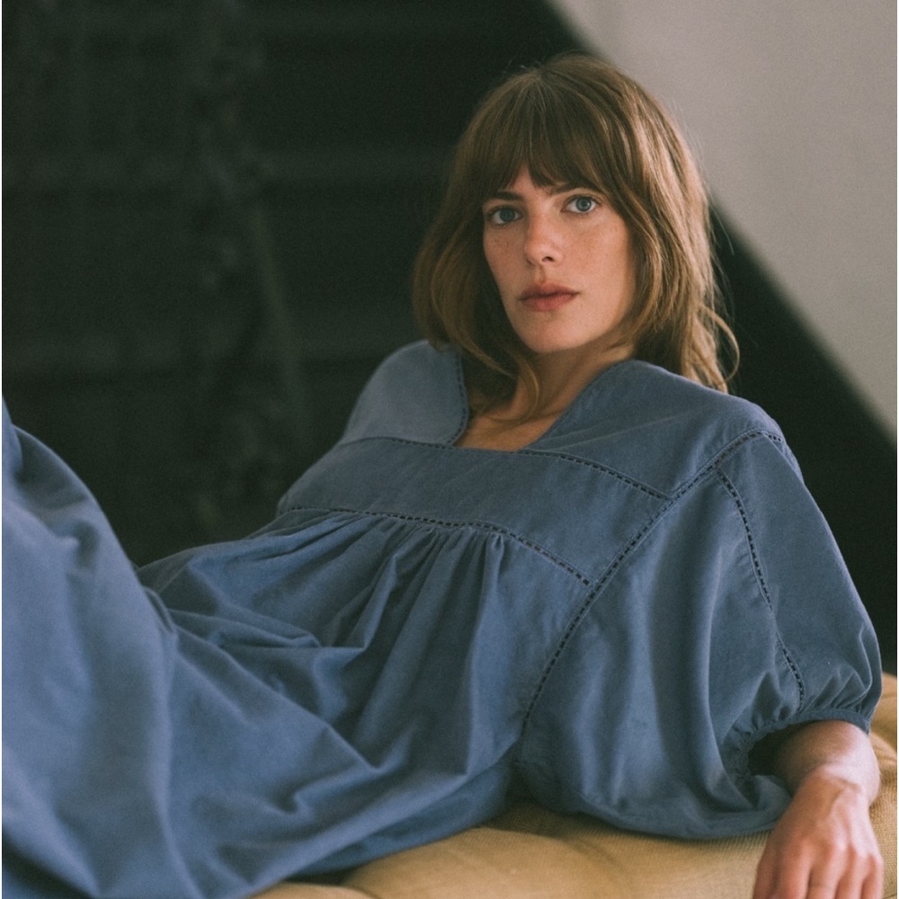 ST. Roche Lake Dress In Slate Blue - Picture 2 of 7